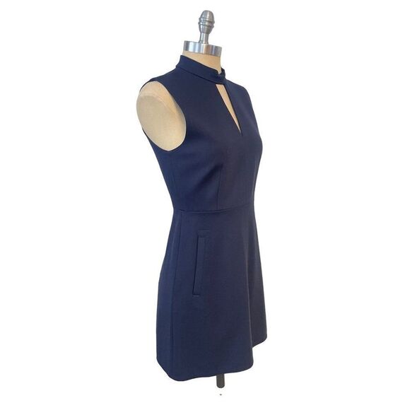 Tibi Stretch Knit Navy Blue Dress size 0 - Picture 5 of 7